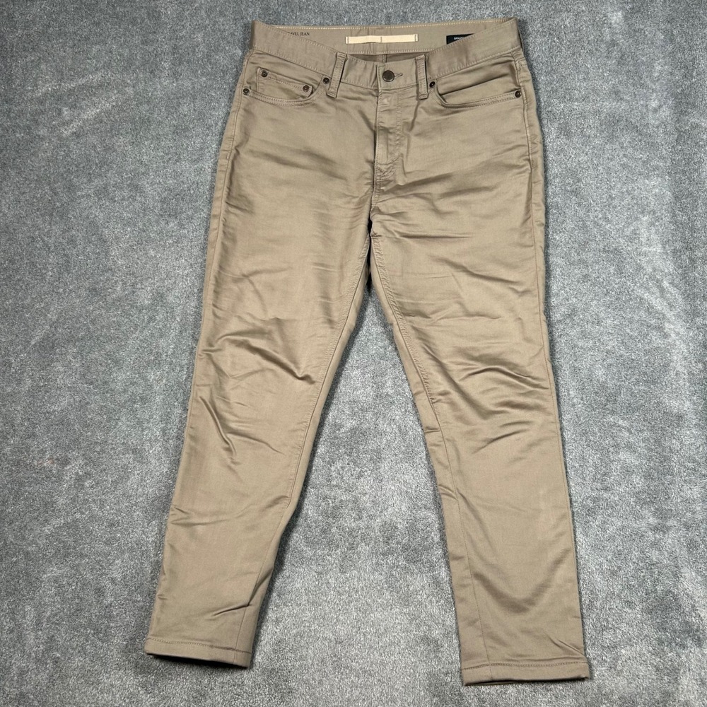 Banana Republic Travel Jean Slim Fit Mens 32x26 Khaki Tan Stretch Pants